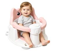 Acunny Asiento de baño infantil | Taburete antideslizante con para ducha, silla de baño con respaldo de reposabrazos, para hasta 6 meses de edad al aprender a sentarse, nuevos padres, baño