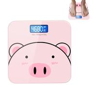 Acunny Básculas de Peso para Peso Corporal,Báscula Electrónica para Peso Corporal - Báscula de baño digital precisa Báscula de peso inteligente | Báscula corporal con carga USB de dibujos animados,