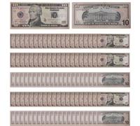 Acunny Billetes de dólares de dinero falso | Billetes coleccionables Accesorios de película - Estilo Retro Moneda de Juego, Juguete Educativo Portátil para Niños Adolescentes Adultos