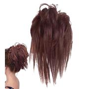 Acunny Bod de cabello rizado, peluca para el cabello de moño - Costume elegante Wig Elastic,Bollos desordenados naturales, extensiones de cabello de cola de caballo para salir, vestir diariamente