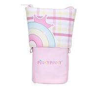 Acunny Bolsa para bolígrafos, bolsa expandible | Estuche multiusos para lápices, estuche de papelería, estuche portátil grande con cremallera, para viajes en casa, en la escuela, Rosa., ver