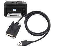 Acunny Cable RS232 a USB, Cables de la Serie USB - Adaptador de Puerto Serie a USB de 9 Pines,Cable convertidor USB 2.0 Macho a RS232 Hembra Serie DB9 con chipset prolífico