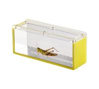 Acunny Caja de observación de peces, caja de observación de peces - Contenedor de observación de peces con tapa y escala | Borrar accesorios portátiles para animales acuáticos para interiores al aire
