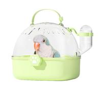 Acunny Carrier de Viajes de Aves, Jaula de transportista de hámster para el Transporte | Carrier de jaulas de Viaje de pájaros | Caso de Vista panorámica portátil con Botella de Agua para Aventuras