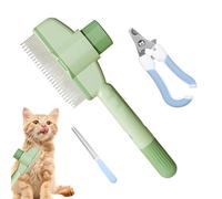 Acunny Cepillo Slicker Para Perros,Peine Para Aseo De Gatitos - Cepillo Suave Antideslizante Con Botón De Liberación Para Mascotas De Corto Como Perros Y Gatos