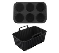 Acunny Cesta de silicona para airfryer, accesorio de silicona para horno de repuesto | Utensilios de cocina para principiantes, pizza, cena, aperitivos, hornear,