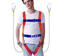 Acunny Cinturón de seguridad para protección contra caídas, correa de cuerpo completo para hombres | Equipo de escalada de árboles con amortiguador para servicios de cuidado de árboles