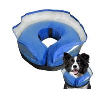 Acunny Collar Isabelino Inflable para Perro | Protector de manga ajustable de secado rápido, cono de perro con relleno suave | para la recuperación después de la esterilización y prevención del lamer