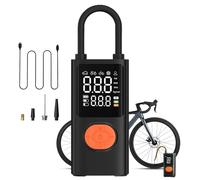 Acunny Compresor de neumáticos de coche - Bomba de aire inteligente - Inflador de neumáticos con medidor de presión digital y luz recargable para reparación de camiones, motocicletas, bicicletas