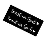 Acunny Confía en Dios Espejo Retrovisor Pegatinas Cristianas Accesorios Inscripción Trust In God, Mensaje Divines Drives Afirmación Para Vehículo