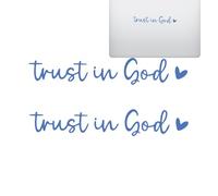 Acunny Confía en Dios Espejo Retrovisor Pegatinas Cristianas Accesorios Inscripción Trust In God, Mensaje Divines Drives Afirmación Para Vehículo