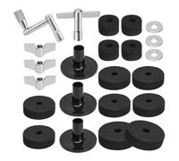 Acunny Copa de tambor, fieltro de almohadilla de tambor, instrumentos musicales sin deslizamiento, mejora los accesorios de batería de calidad para práctica en el hogar