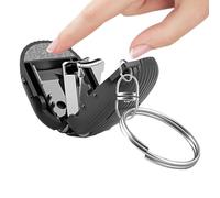 Acunny Cortaúñas plegables, llavero de cortaúñas plegables, cortaúñas de bolsillo de viaje, cortaúñas de bolsillo de viaje, tijeras de uñas portátiles de viaje