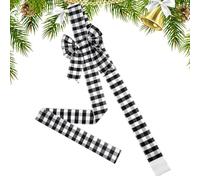 Acunny de Navidad, 198 cm, retro reutilizable, decoraciones para fiesta, corona árbol nudo, para interior, corona o puerta, ventana, chimenea, cocina, dormitorio al aire libre