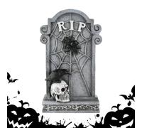 Acunny Decoraciones De Cementerio Para Halloween | Decoración Tumbales De Halloween - Estelas Miniaturas de miedo para Decoraciones de Piso, Paneles Exteriores, Jardín, Césped, Fiestas, Artesanía