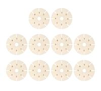 Acunny Disco de de pulsera, disco de cordón de cuentas redondas - madera 10 piezas herramienta de manualidades para manualidades para proyectos principiantes cintas señoras collares