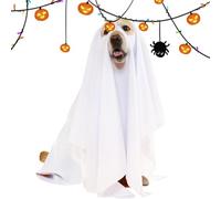 Acunny Disfraz Cosplay para Perro, Disfraz Fantasma de Halloween para Perro | Ropa y Gato Accesorios para Fiesta Disfraz para Salida Al Aire Libre Traje Truco Oro Treat