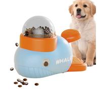 Acunny Dispensador De Golosinas para Perros con Botón,Dispensador De Premios Y Alimento Lento para Mascotas | Estimulación Mental para Evitar El Aburrimiento En Cachorros Durante Juego Y