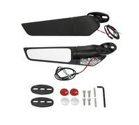 Acunny Espejo de Intermitente de la Motocicleta, Espejo de la Motocicleta con luces - Winglet de Intermitente de la Motocicleta 3 en 1 | Indicadores de Luces de Tráfico para Viajes, Viajes