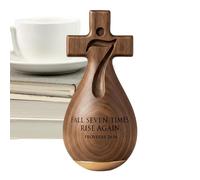 Acunny Estatuas religiosas | Arte católico espiritual de madera - Decoración del hogar cristiana | para sala de estar, dormitorio, hogar, , vacaciones, devocional diario, estantería