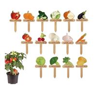 Acunny Etiquetas Para Jardín | Etiquetas Para Plantas Resistentes Al Agua Para Exteriores - 15 Piezas De Palitos De Madera Para Invernadero Y Jardinería Señales Para Identificación