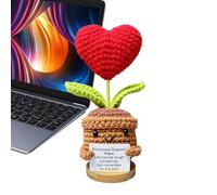 Acunny Flor de punto de apoyo emocional, Flores de ganchillo hechas a mano,Soporte emocional Funny Crochet Flower | Flores de punto para el apoyo emocional, Flor de ganchillo divertida, Pequeñas