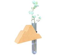 Acunny Florero de Propagación para Rejilla del Coche, Jarrón para Ventilación de Automóvil, Decoración de Perfume Hidropónico de Madera para Hombre Mujer Auto Furgoneta Autocaravana Hogar