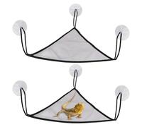 Acunny Hamaca para serpiente | Cama ajustable de cuerda de 2 piezas, Hamaca Gecko Leopardo, destinada a uso en interiores y exteriores, casa para animales pequeños iguanas Axolotls Geckos