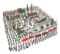 Acunny juego Soldado Militar Hombre Armado Jugar Bucket Figuras Acción Battle Group Set Modelo con Soldados Tanques Aviones Ejército Figuras Juguetes para Niños