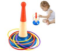 Acunny Juegos De Lanzar Al Aire Libre | Juego De Juguetes De Interacción Padre-Hijo | Juego De Lanzar Anillos Portátil,para Niños, Niñas, Adultos, Familia, Jardín, Playa,