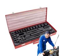 Acunny Kit de Herramientas para Reparación de Autos, Juego De Herramientas De Vehículo 24 Piezas, Llave Portátil Resistente para Camión Moto Camping Emergencia Carretera