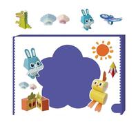 Acunny Kit de Ocio Creativo de Papel | Kit de Plantillas Artísticas 3D de Papel,Conjunto Creativo Pedagógico Principiantes Adolescentes Decoración Hogar Ocasiones Especiales