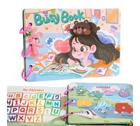 Acunny Libro de actividades de pegatinas para niños pequeños, Libro de pegatinas reutilizable | Libro de actividades de viaje para interactivos - Juego de calma iluminante para viajes en aviones