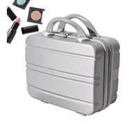 Acunny Maleta de maquillaje de mano, pequeña maleta de mano, equipaje de 35,5 cm con asa, maletín de maquillaje, maletín de viaje, caja organizadora para interior y exterior, ahorra espacio para