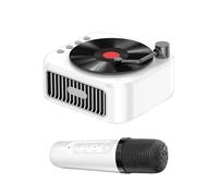 Acunny Máquina portátil de karaoke, máquina de karaoke inalámbrica | Máquina de karaoke inalámbrica con micrófono,Retro Singing Toy Handheld Portable Music Player for Toddler & Party