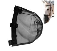 Acunny Máscara protectora contra moscas, red nasal, malla transpirable, protección facial para animales medianos y grandes, equipo de equitación