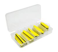 Acunny Material de amarre de moscas, juego de 15 piezas de material de cuerpo de mosca, juego de pesca flotante de alta densidad con poppers para pesca de agua dulce y salada