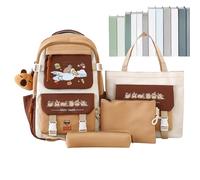 Acunny Mochila Capybara | Lindo Organización MultiCompartimentos,Conjunto Escolar con Mochila Linda,Para Niñas Niños Viajes Ocio Regalo Fiesta, c, Se référer au descriptif