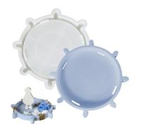 Acunny Moldes para bandeja de resina epoxi, diseño de remo, moldes artesanales para la fabricación de joyas, mesa de boda, decoración
