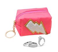 Acunny Monedero Monedero para Mujer Moneda Monedero | Monedero Bordado | Monedero Impermeable Versátil para Mujeres, Chicas, Claves de Tienda, Joyas, Pastillas, Sandía Roja X Blanco Relámpago, Se