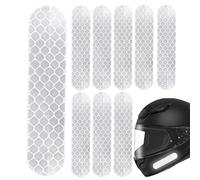 Acunny Pegatinas reflectantes, pegatinas reflectantes para bicicleta, 10 pegatinas adhesivas impermeables con adhesivo de alta visibilidad, cuidador, reflector de rueda de seguridad para ciclismo,