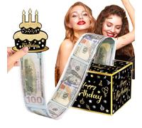 Acunny Retire la caja de regalo de plata, retire la caja de regalo, Cajas de regalo de plata para cumpleaños, Cajas de regalo de plata únicas para hacer usted mismo, caja de regalo para