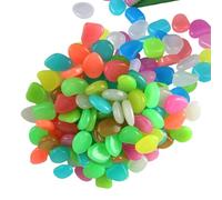 Acunny Rodillos para | 100 Piezas Coloridas Luminosas Lisas, Guijarros Decorativos para Interior,para Acuario Florero Decoración Paisajero Exterior Río Jardín Patio Césped
