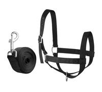 Acunny Soporte de, Cabestro con Cuerda de guía, Nailon Resistente, Ajustable para Rancho, Granja, prados, Cabra, Potro, Cordero, Ganado, Entrenamiento, manejo