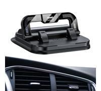 Acunny - Soporte para teléfono de coche, soporte para matriculación, 2 en 1, plegable y adhesivo para salpicadero, vehículos, caminos, conducción, camping, camión,