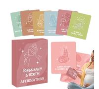 Acunny Tarjetas de confirmación de embarazo, afirmaciones de mamá, afirmaciones diarias para madres, 50 piezas, citas inspiradoras motivadoras positivas para mujeres, madres, padres, amigos, adultos