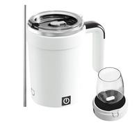 Acunny Taza Automática de Agitación Magnética,Contenedor de Té 380 ml con Display de Temperatura,Taza de Chocolate Caliente con Autoagitación | Para Estudiantes Oficina Casa Viajes