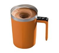 Acunny - Taza de café de mezcla automática con tapa con pantalla de temperatura y botella isotérmica (400 ml, pantalla de temperatura recargable, para café, té, bebidas, fitness, cocina casera