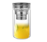 Acunny Taza de infusión de té | Taza transparente de infusor de té, taza transparente resistente al calor con gran capacidad para café, hogar y viajes