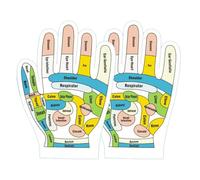Acupres-Sure - Guantes y calcetines de reflexología, herramientas de reflexología, masaje, spa, reflexología, calcetines separados de cinco dedos para mujeres y hombres, alivio cansado (1 par)